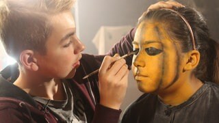 Tolles Kostüm für Halloween: Gruselkürbis